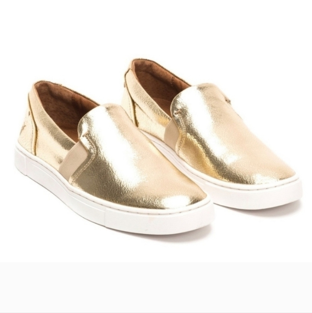 FRYE "Ivy" Slip-on Metallic Sneaker